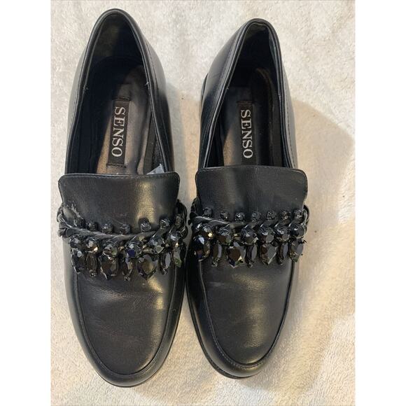 Senso Corby Black Loafer Womens Size 37 US 7 Casual Business - Picture 2 of 7